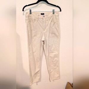 J Crew Ecru Straight Leg Corduroys Size 27